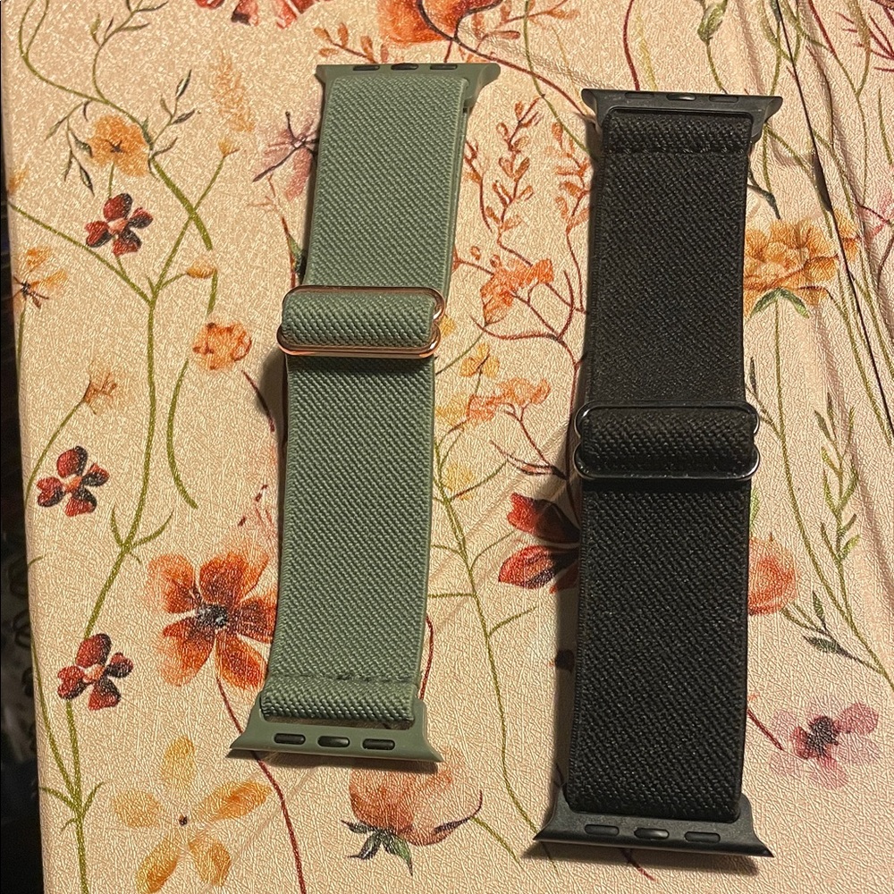 Green and Black Watch Bands